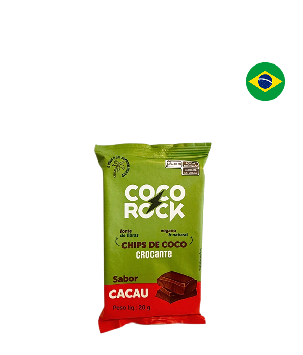 Chips de Coco com Cacau 100% Natural 20g