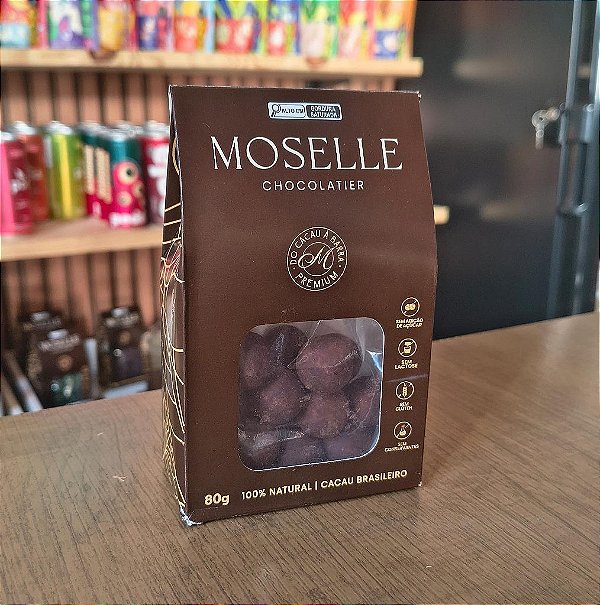 Drágea de Avelã com Cappuccino com Chocolate 45% Cacau ao Leite Zero Açúcar 80g