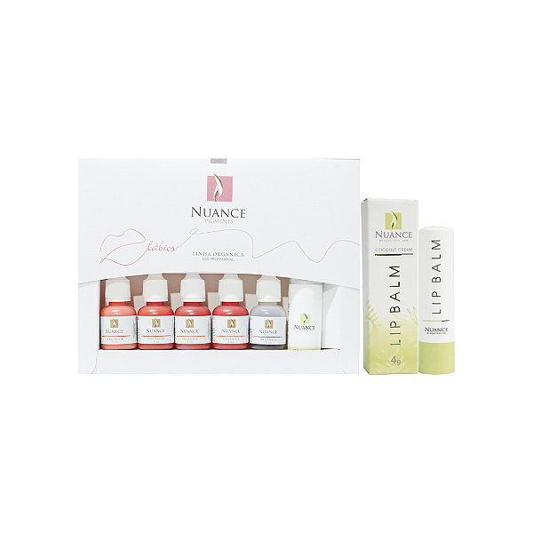 Kit Essential Lábios Orgânico + Lip Balm Coconut Cream Nuance