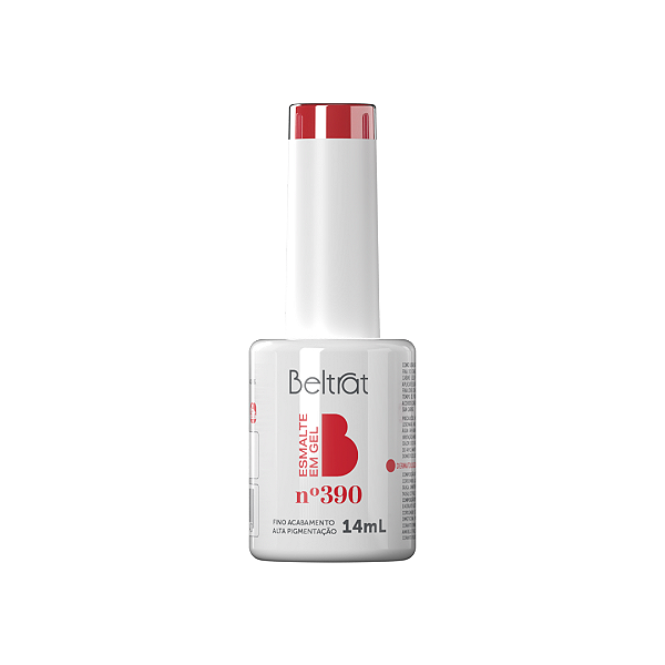 Esmalte Em Gel 14ml Cor 390 Vermelho - Beltrat