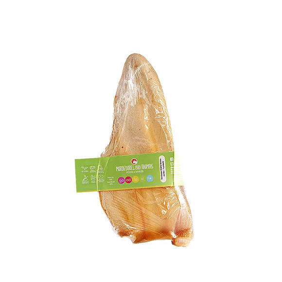 Mordedor Natural Cães GoodLovin Orelha Boi sem Ouvido Jumbo Único