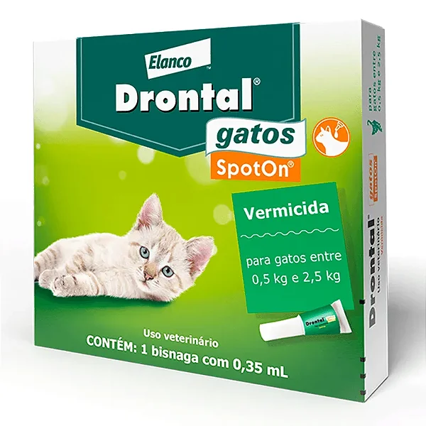 Vermífugo Drontal SpotOn para Gatos 0,35ML