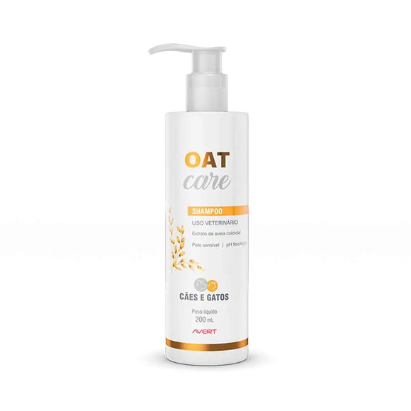 Shampoo Avert Oat Care para Cães e Gatos 200 ml