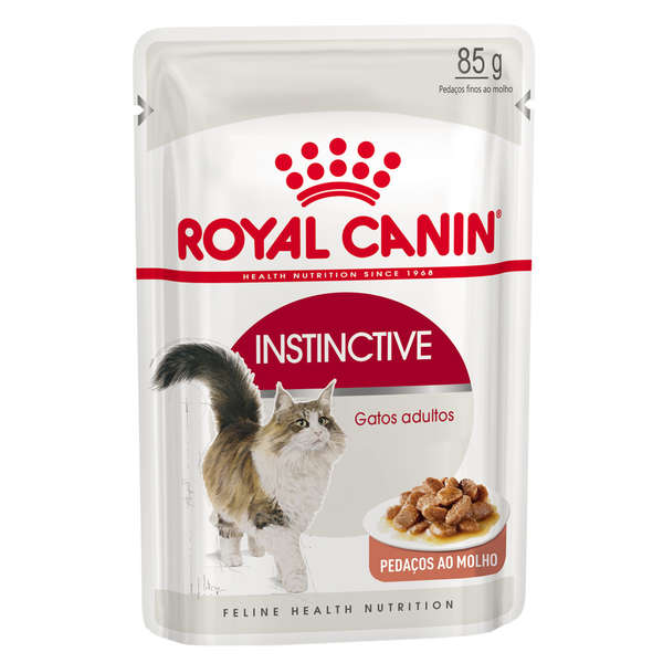 Ração Úmida Royal Canin Sachê Instinctive para Gatos Adultos Acima de 12 Meses 85 g