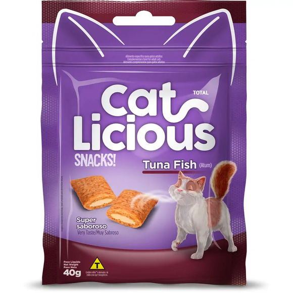 Petisco CatLicious Snacks Atum 40 g