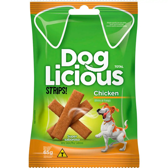 Petisco DogLicious Strips Chicken 65 g