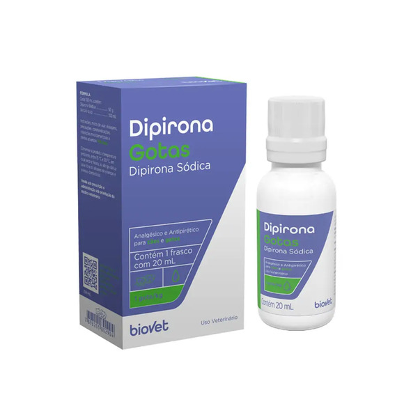 Dipirona Gotas para Cães e Gatos 20 ml