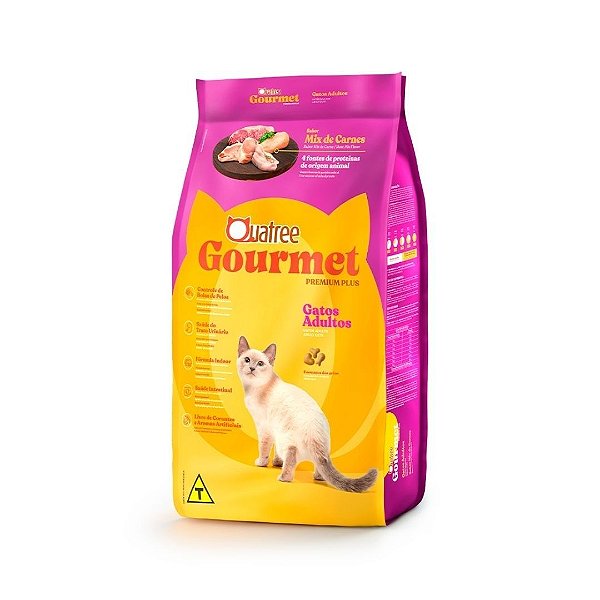Ração Quatree Gourmet Gato Cast Mix De Carnes 10,1 Kg