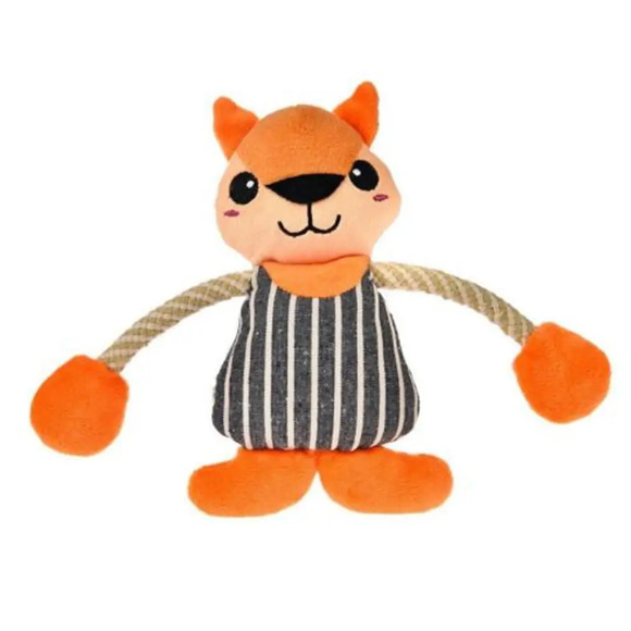 Brinquedo Pelúcia Raposa com Corda Chalesco Único