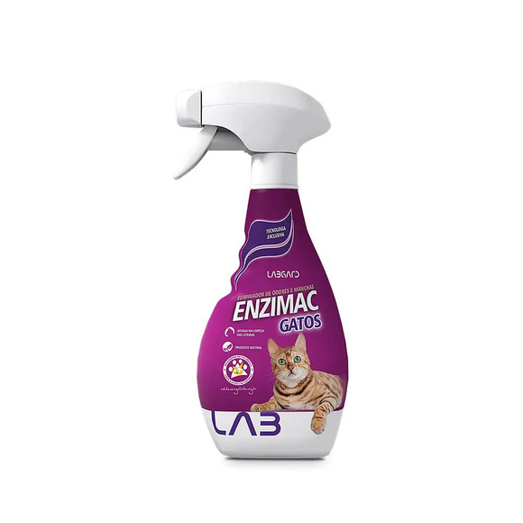 Eliminador de Odores e Manchas Enzimac Gatos Labgard 500 ml