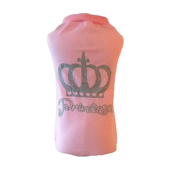 Camiseta Princesa para Pet Rosa Nitsa Milla M