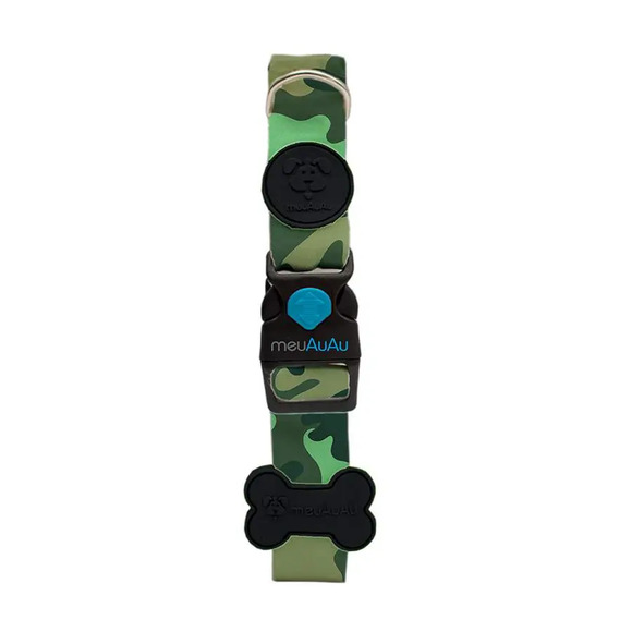 Coleira Para Cachorro Meuauau - Camuflado P