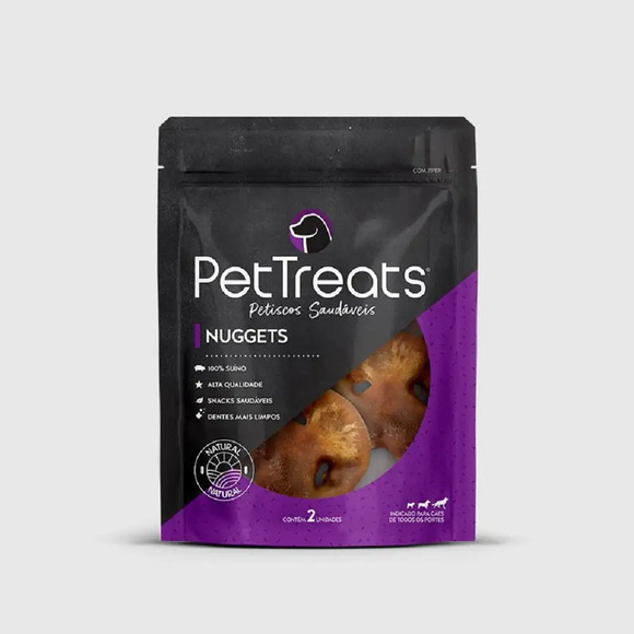 Petisco Natural para Cachorro Pet Treats Nuggets 2 unidades