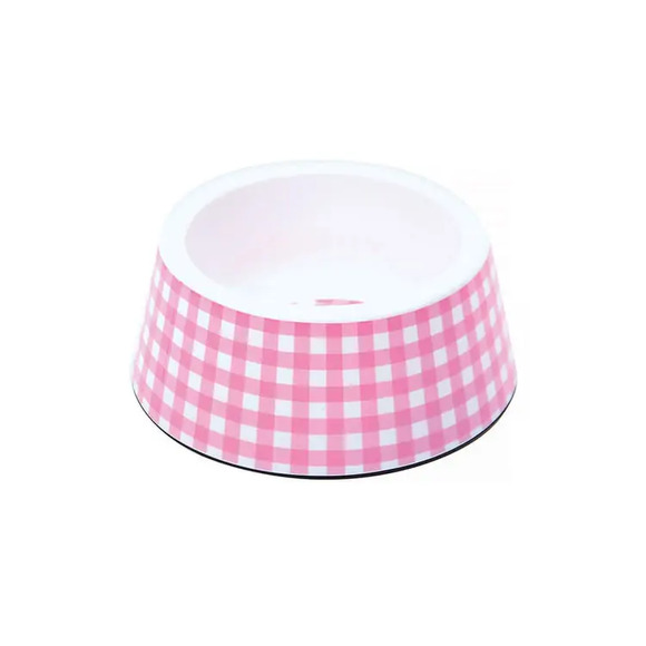 Comedouro Plástico Vichy Jambo Rosa 170 ml