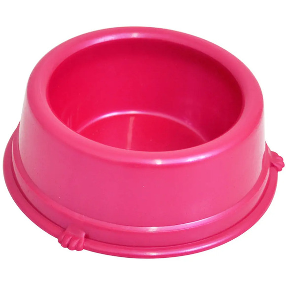 Comedouro Plástico Cães Rosa Triton Dog 1 L