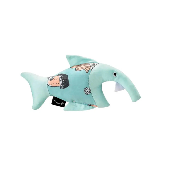 Brinquedo Gatos Buddy Shark Mimo Azul Único