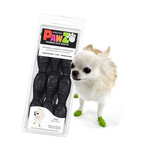 Sapatinho para Pet Cachorro Pawz Bota Preta 4un PPPP