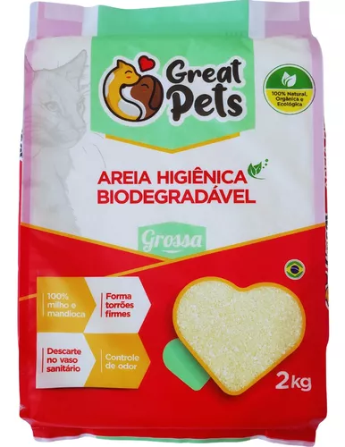 Areia Biodegradavel Grossa - 2kg