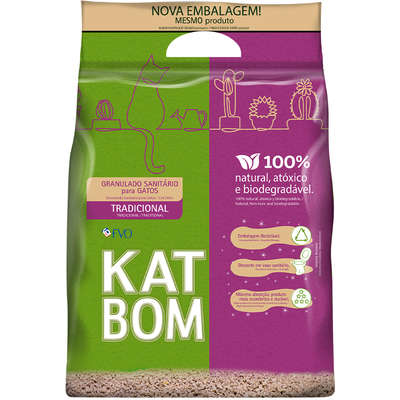 Granulado Sanitário Katbom Tradicional para Gatos 3 KG