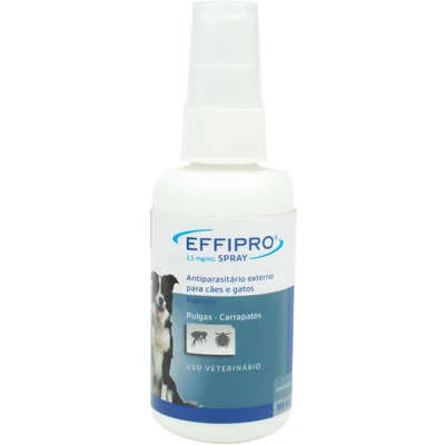 Antipulgas e Carrapatos Virbac Effipro Spray para Cães e Gatos 100ml