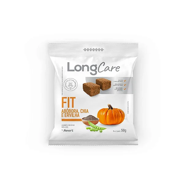 Petisco Longcare Fit para Cães Sabor Abórora, Chia e Ervilha 50g - Avert