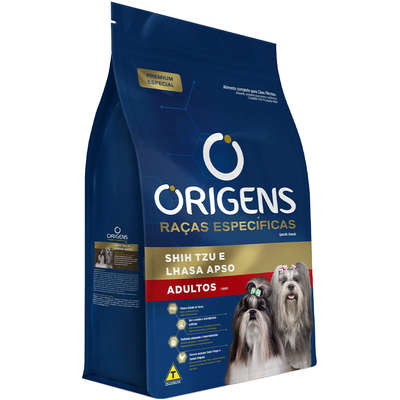 Ração Seca Origens Raças Específicas para Cães Adultos das Raças Shih Tzu e Lhasa Apso 3kg