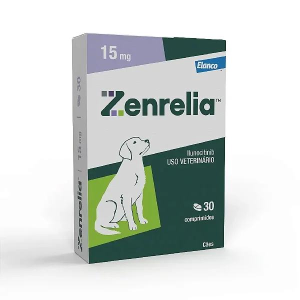 Zenrelia 15mg Tratamento para Coceira em Cães 30 comprimidos