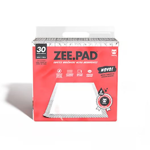 Tapete Higiênico Zee.Pad para Cães com 30 Unidades Branco Zee.Dog
