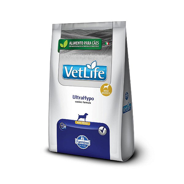 Ração UltraHypo Mini Vet Life para Cães Adultos 2kg