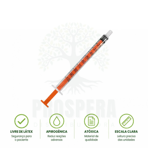 Seringa 1ml Sem Agulha Luer Slip (blister) - SR