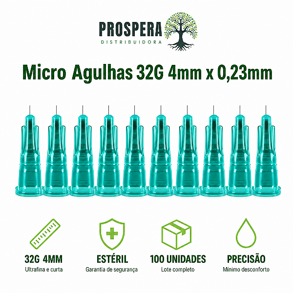 Micro Agulha 04mmx0,23mm (32G)