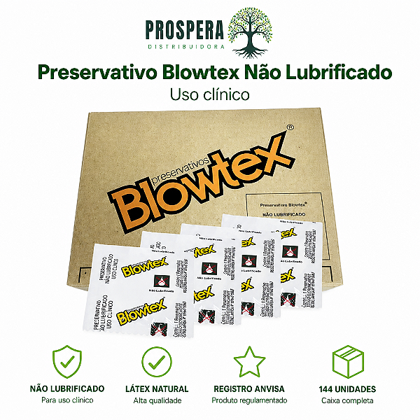 Preservativo Não Lubrificado Ginecológico Blowtex