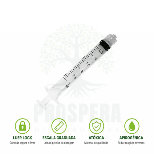Seringa 3ml Sem Agulha Luer Lock (blister) - SR