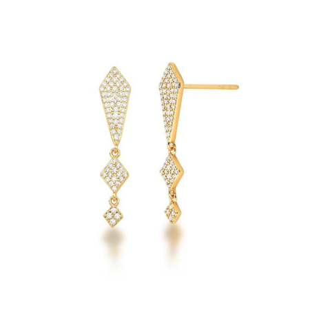 Brinco Pingente Banho Ouro - Luminare