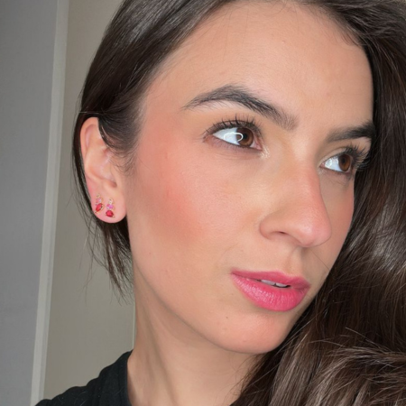 Brinco Earcuff Pink - Aurora