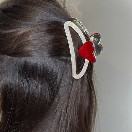 Prendedor Acetado + Metal Love G