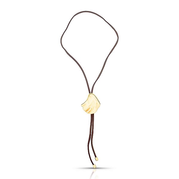 Chocker de veludo com Pingente - Banho Ouro 18k
