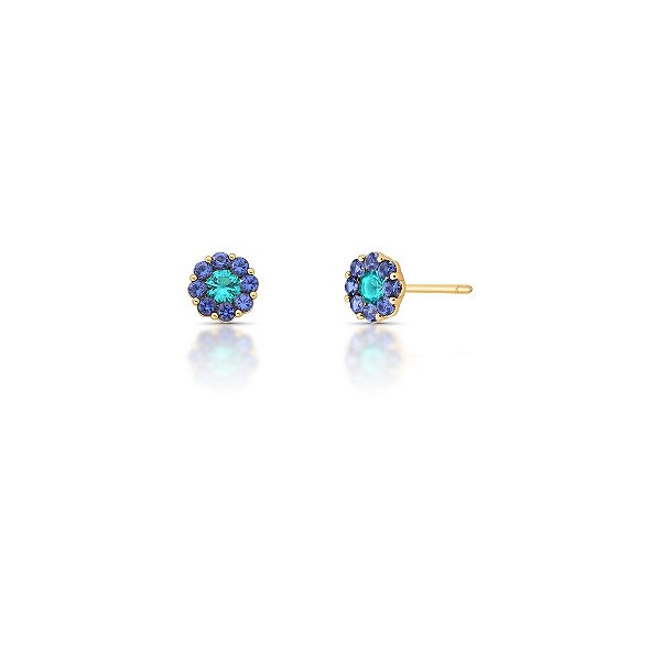 Brinco Brasil - Banho Ouro 18k