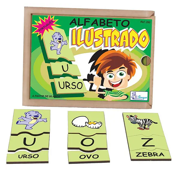 Alfabeto Ilustrado c/78 pçs