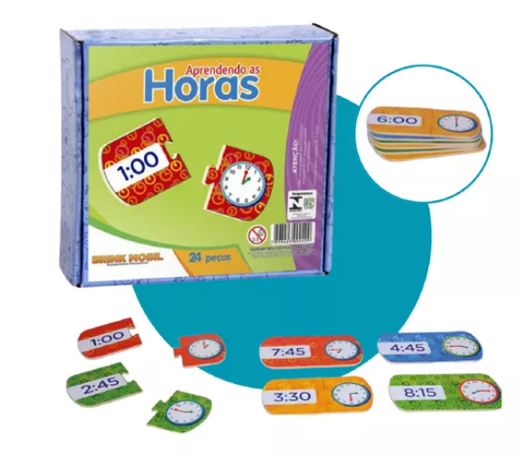 Aprendendo as Horas c/24pçs
