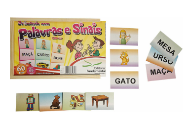 Brincando c/Palavras e Sinais em Libras c/ 60pçs