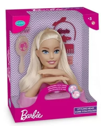 Barbie Styling Head Core com Frases