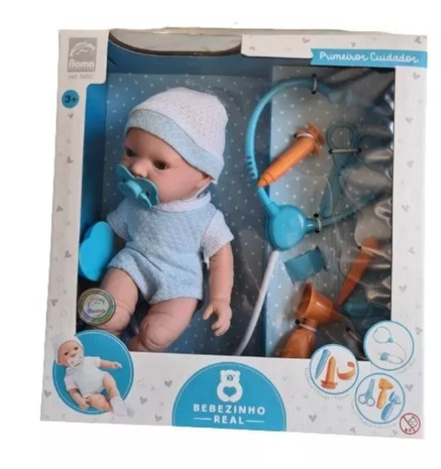 Boneco Bebezinho Real Primeiros Cuidados