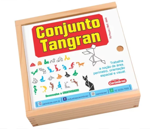 Conjunto Tangran c/70 pçs