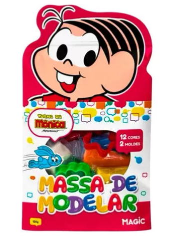 Massa de modelar c/14 pçs Turma da Mônica