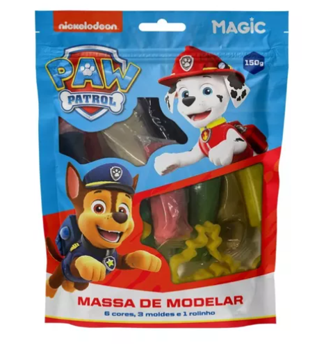 Massa de modelar Patrulha Canina c/10 pçs