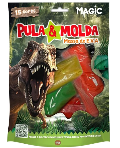 Massa Pula e Molda EVA c/15 Cores
