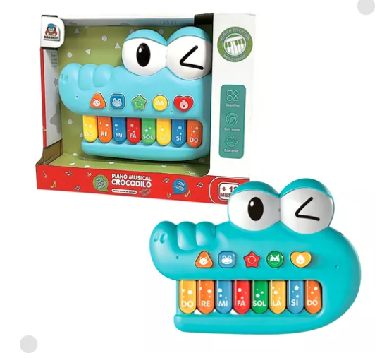 Piano Musical Crocodilo