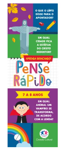 Flash Cards pensa rápido - 7 a 8 anos