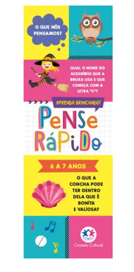 Flash Cards pensa rápido - 6 a 7 anos